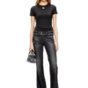 t-uncutieslong-od Slim fit-T-shirt med metalliskt Oval D