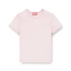 t-uncutieslong-od Slim fit-T-shirt med metalliskt Oval D