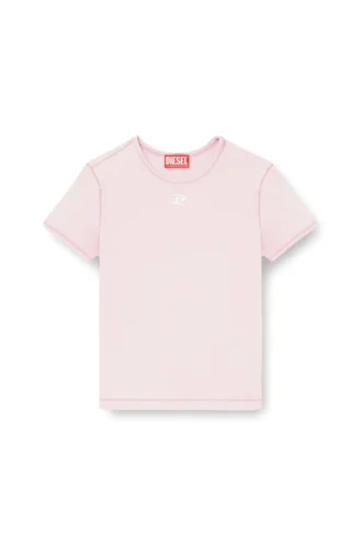 t-uncutieslong-od Slim fit-T-shirt med metalliskt Oval D