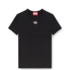 t-uncutieslong-od Slim fit-T-shirt med metalliskt Oval D