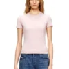 t-uncutieslong-od Slim fit-T-shirt med metalliskt Oval D