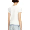 t-uncutieslong-od Slim fit-T-shirt med metalliskt Oval D