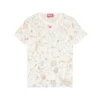 t-uncyna T-shirt i tyll med sliten jersey
