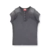 t-unrawy Henley-T-shirt med peel-off-effekt