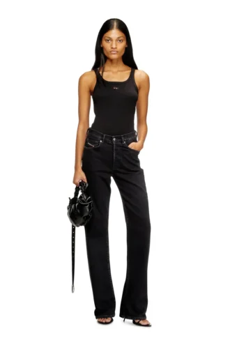 t-wife-od Slim tank top med laserskuren Oval D