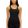 t-wife-od Slim tank top med laserskuren Oval D