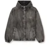 thugjack Huvtröja i blekt denim thugjack Huvtröja i blekt denim