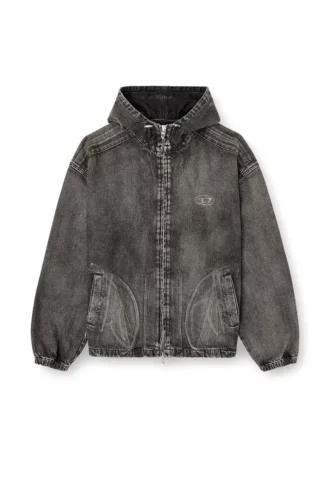 thugjack Huvtröja i blekt denim thugjack Huvtröja i blekt denim