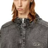 thugjack Huvtröja i blekt denim thugjack Huvtröja i blekt denim