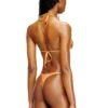 tropik_ta string Metallisk bikinistring med lotusmönster tropik_ta string Metallisk bikinistring med lotusmönster