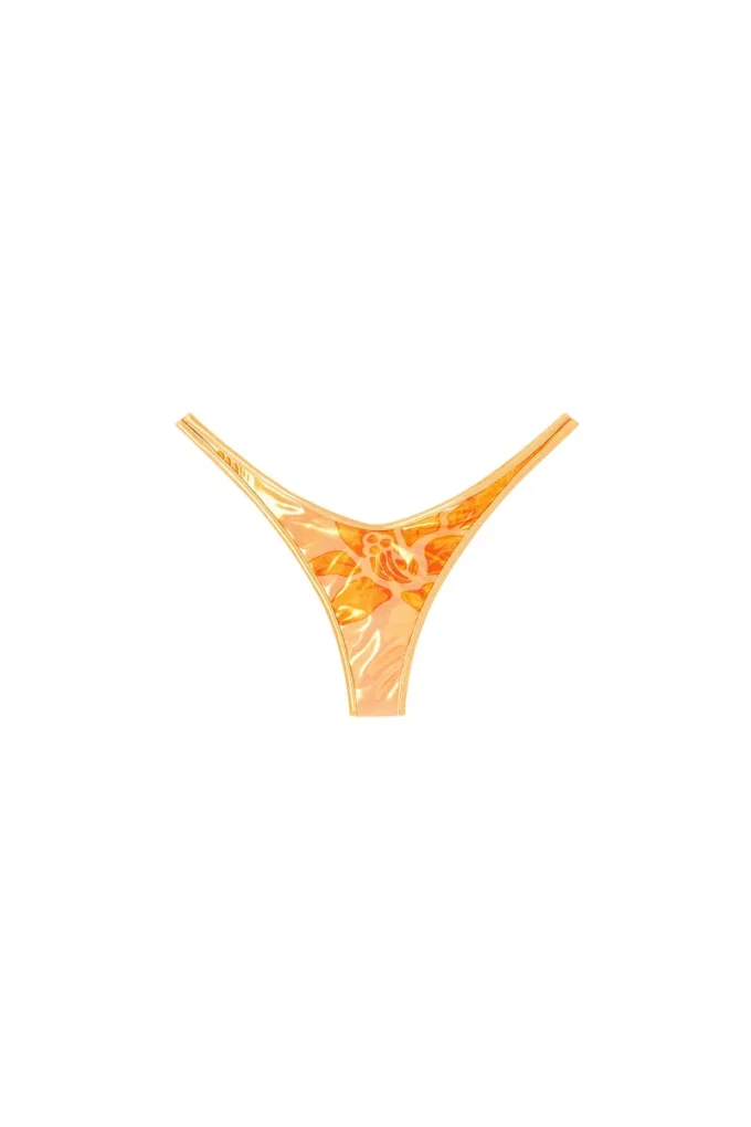 tropik_ta string Metallisk bikinistring med lotusmönster tropik_ta string Metallisk bikinistring med lotusmönster
