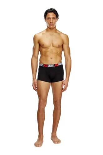 umbx-damienthreepack Trepack boxershorts med logotyp över hela midjan