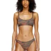 ut-bra-top-utlt Bikini-top med kamouflage och utskuren logotyp ut-bra-top-utlt Bikini-top med kamouflage och utskuren logotyp