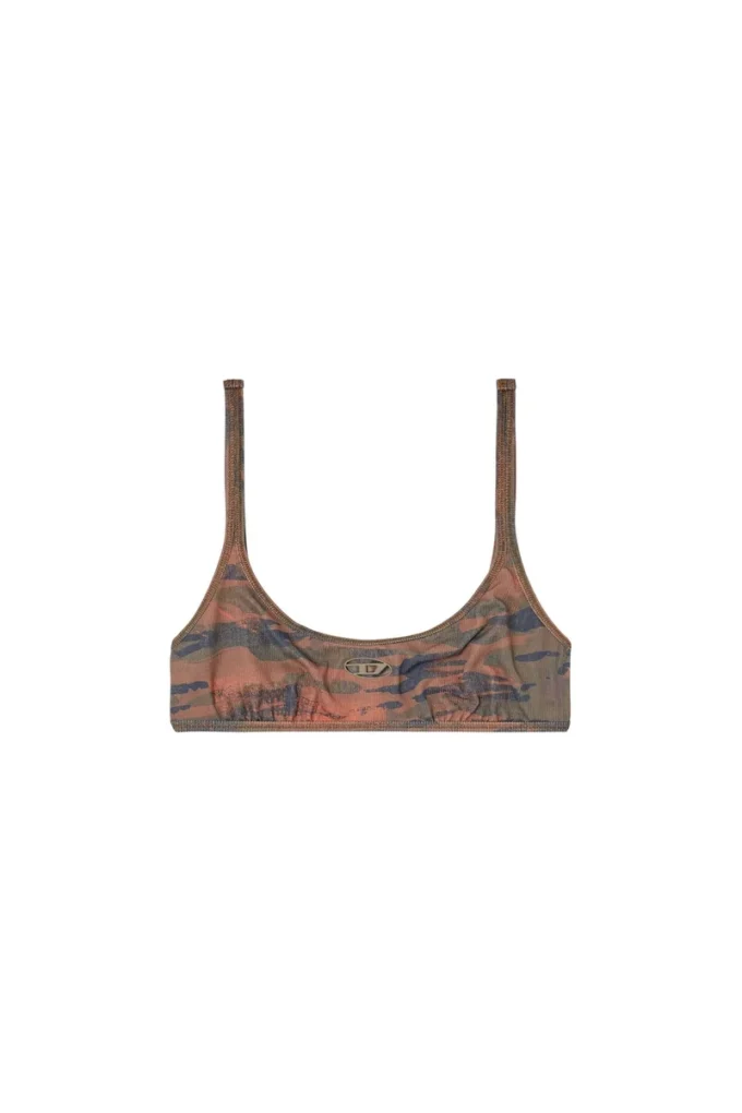 ut-bra-top-utlt Bikini-top med kamouflage och utskuren logotyp ut-bra-top-utlt Bikini-top med kamouflage och utskuren logotyp