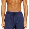visper-41-d-core Midilånga badshorts med logotryck visper-41-d-core Midilånga badshorts med logotryck