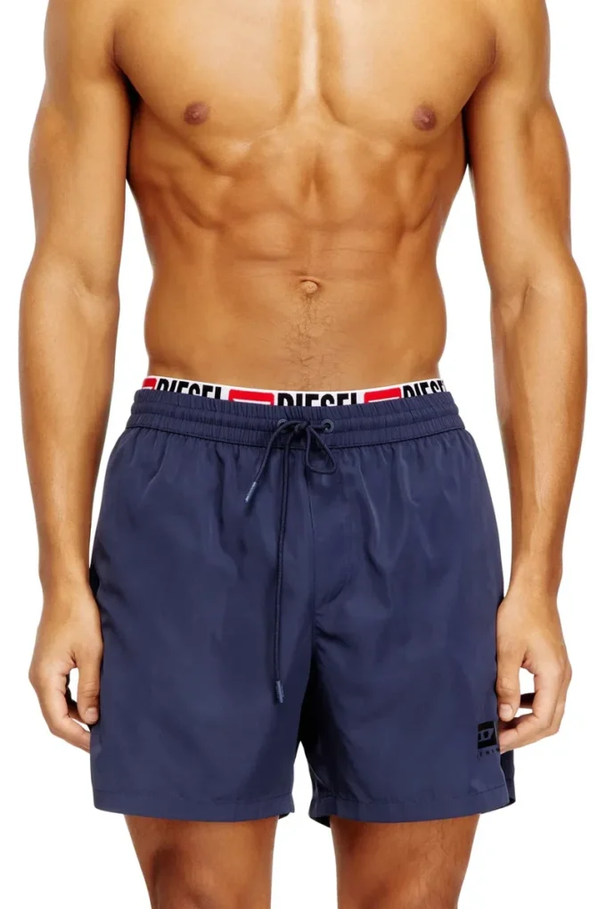 visper-41-d-core Midilånga badshorts med logotryck visper-41-d-core Midilånga badshorts med logotryck