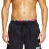 visper-41-d-core Midilånga badshorts med logotryck visper-41-d-core Midilånga badshorts med logotryck