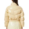 w-crema Quiltad bomberjacka i vinyl