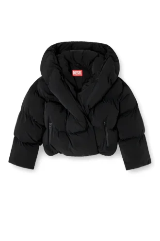 w-iley-t1 Wrap puffer i bi-stretch nylon