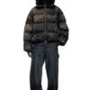 w-johns Pufferjacka i smutsig kamouflage-denim w-johns Pufferjacka i smutsig kamouflage-denim