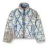 w-kons Vadderad jacka i argyle-quiltad devoré-denim w-kons Vadderad jacka i argyle-quiltad devoré-denim