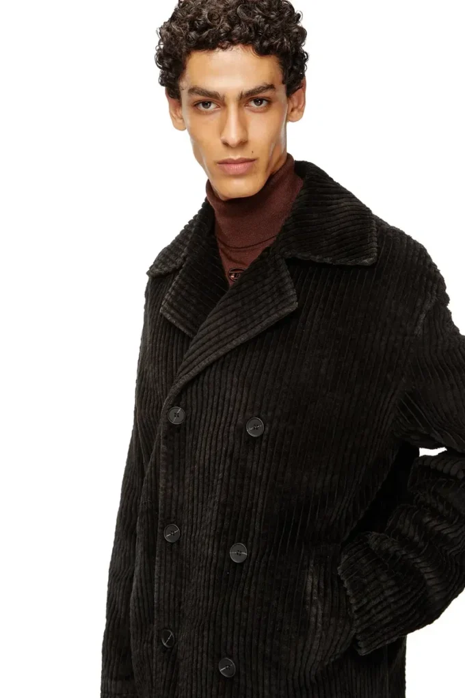 w-otis Peacoat i behandlad corduroy