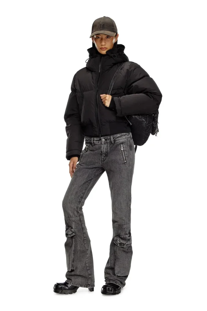w-peyt-short-new-p1 Dunjacka med huva i skrynklig nylon
